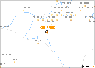 map of Kamesha