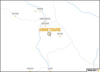 map of Kametoune