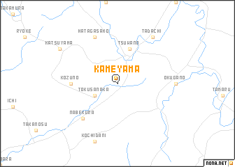 map of Kameyama