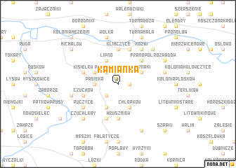 map of Kamianka