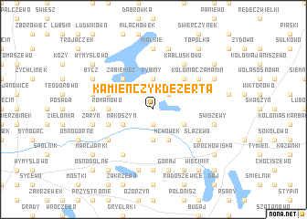 map of Kamieńczyk Dezerta