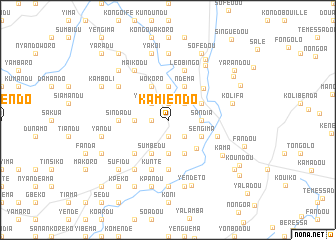 map of Kamiendo