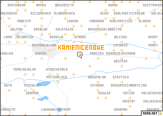 map of Kamienice Nowe