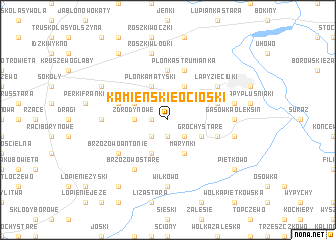 map of Kamieńskie Ocioski