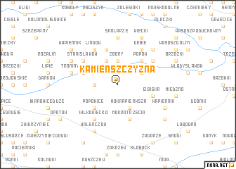 map of Kamieńszczyzna