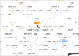 map of Kamień