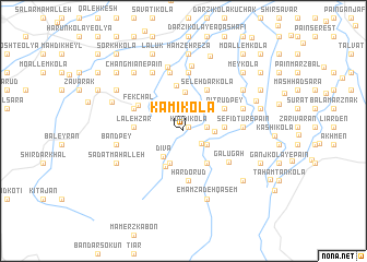 map of Kāmī Kolā