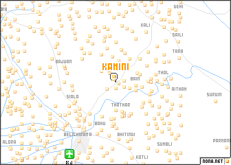 map of Kamini