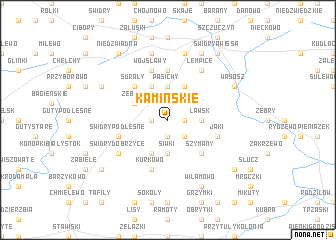 map of Kamińskie