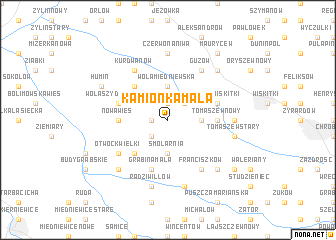 map of Kamionka Mała