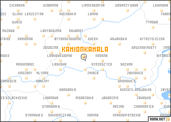 map of Kamionka Mała