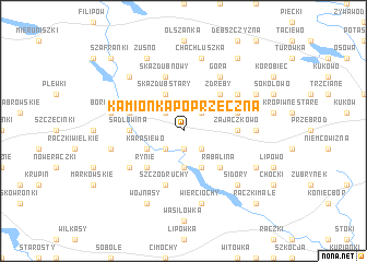 map of Kamionka Poprzeczna