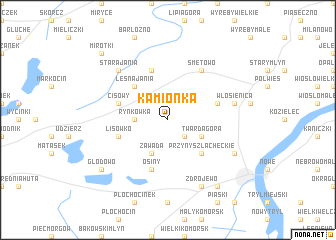 map of Kamionka