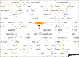 map of Kamionka