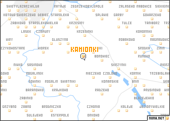 map of Kamionki