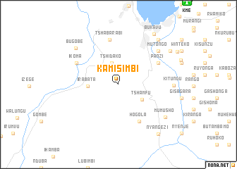 map of Kamisimbi