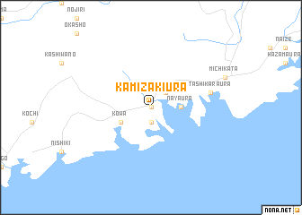 map of Kamizakiura