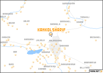 map of Kamkol Sharīf