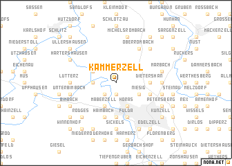 map of Kämmerzell