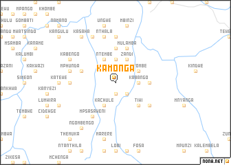 map of Kamonga