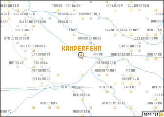 map of Kamperfehn