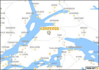 map of Kamperöd