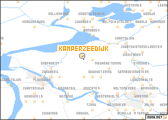 map of Kamperzeedijk