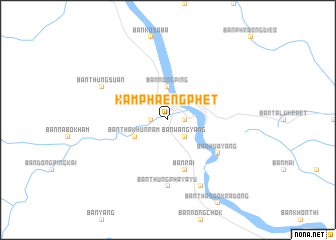 map of Kamphaeng Phet