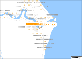 map of Kampong Alor Akar