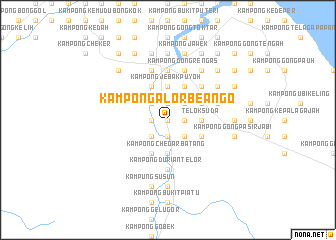 map of Kampong Alor Beango