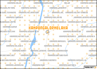 map of Kampong Alor Melaka