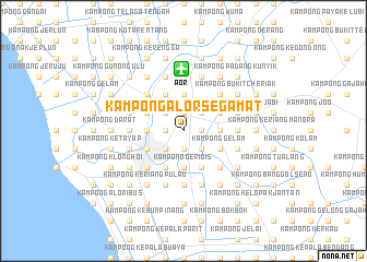 map of Kampong Alor Segamat