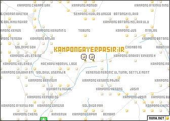 map of Kampong Ayer Pasir