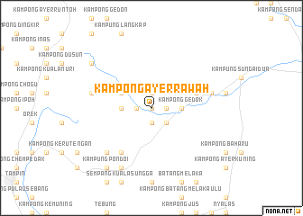 map of Kampong Ayer Rawah