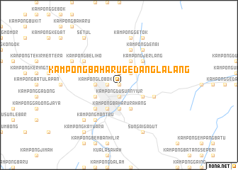 map of Kampong Baharu Gedang Lalang