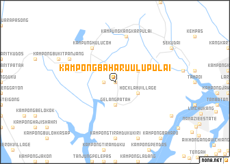 map of Kampong Baharu Ulu Pulai