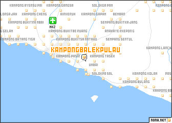 map of Kampong Balek Pulau
