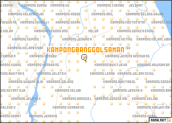 map of Kampong Banggol Saman