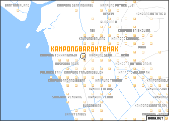 map of Kampong Baroh Temak