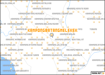 map of Kampong Batang Melekek