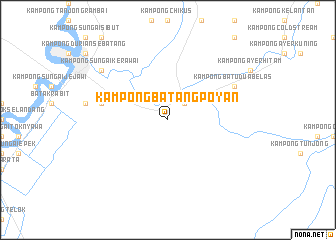 map of Kampong Batang Poyan