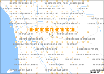 map of Kampong Batu Menunggol