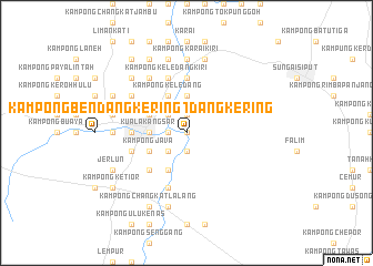 map of Kampong Bendang Kering