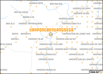 map of Kampong Bendang Sega