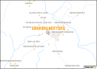 map of Kampong Bentong