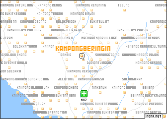 map of Kampong Beringin