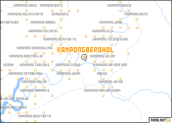 map of Kampong Berohol