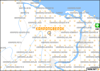 map of Kampong Berok