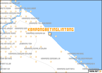 map of Kampong Beting Lintang