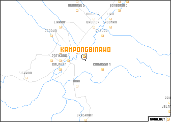 map of Kampong Binawo